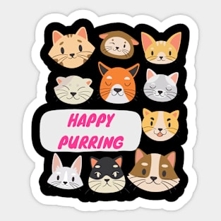 Happy Purring Sticker